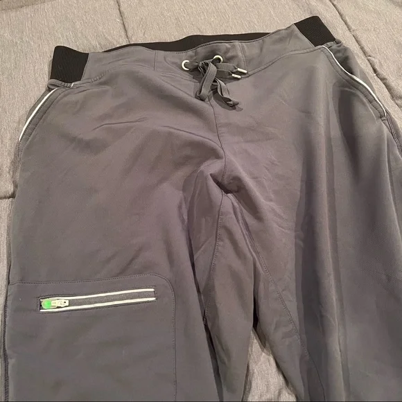 Four Pairs of Scrub Pants Sizes Small and Medium Nursing Medical Comfort Blue - Picture 3 of 16